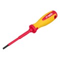 Отвертка Insulated, SL4 x 100 мм, CrMo, до 1000 В, двухкомпонентная рукоятка Matrix Professional 15803