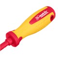 Отвертка Insulated, SL4 x 100 мм, CrMo, до 1000 В, двухкомпонентная рукоятка Matrix Professional 15803
