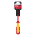 Отвертка Insulated, SL4 x 100 мм, CrMo, до 1000 В, двухкомпонентная рукоятка Matrix Professional 15803