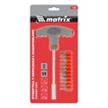 Отвертка с Т-образной эргономичной ручкой и набором бит, 11 шт, CrV Matrix 15851