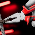 Плоскогубцы Nickel, никелированные 200 мм, двухкомпонентные рукоятки Matrix 15886