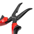 Длинногубцы изогнутые Black Nickel, 160 мм, двухкомпонентные рукоятки Matrix 16073