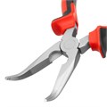 Длинногубцы изогнутые Nickel, 180 мм, никелированные, двухкомпонентные рукоятки Matrix 16074