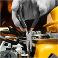 Длинногубцы изогнутые Mini, 130 мм, никелированные, авторазжим Sparta 16075