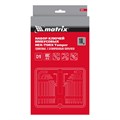 Набор ключей имбусовых HEX-Torx , 18 шт: HEX 1.5-10 мм, T10-T50, CrV, удлиненных, с сатиновым покрытием Matrix 16128