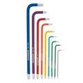 Набор ключей имбусовых Torx -TT, 9 шт: T10-T50, магнит, S2, экстра-длинные, хром/краска 9 шт Gross 16133