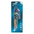 Набор ключей имбусовых Torx -TT, 9 шт: T10-T50, магнит, S2, экстра-длинные, хром/краска 9 шт Gross 16133
