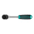 Ключ-трещотка 1/4", CrV, 72 зуба, с быстрым сбросом, матовый хром Stels 16240