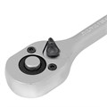 Ключ-трещотка 1/4", CrV, 72 зуба, с быстрым сбросом, матовый хром Stels 16240