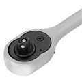 Ключ-трещотка 1/4", CrV, 72 зуба, с быстрым сбросом, матовый хром Stels 16240