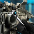 Ключ-трещотка 1/4", CrV, 120 зубьев, с быстрым сбросом, цельнометаллический, хром Gross 16243