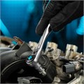 Ключ-трещотка 1/4", CrV, 120 зубьев, с быстрым сбросом, цельнометаллический, хром Gross 16243