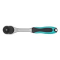 Ключ-трещотка 1/4", CrV, 72 зуба, с быстрым сбросом, матовый хром Stels 16244