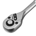 Ключ-трещотка 1/4", CrV, 72 зуба, с быстрым сбросом, матовый хром Stels 16244