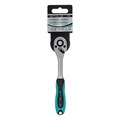 Ключ-трещотка 1/4", CrV, 72 зуба, с быстрым сбросом, матовый хром Stels 16244