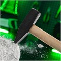 Молоток слесарный 1000 г, квадратный боек, деревянная рукоятка Сибртех 16261