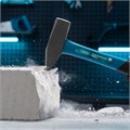 Молоток слесарный, 1000 г, квадратный боек, фибергласовая обрезиненная рукоятка Gross 16262