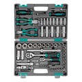 Набор инструментов, 1/2", 1/4", CrV, пластиковый кейс 69 предметов Stels 16287