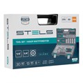 Набор инструментов, 1/2", 1/4", CrV, пластиковый кейс 69 предметов Stels 16287