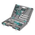 Набор инструментов, 1/4", 1/2", Cr-V, S2, усиленный кейс, 119 предметов Stels 16288