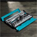 Набор торцевых головок, трещотка 120 зубьев, 1/2", 1/4", CrV, 41 предмет Gross 16291