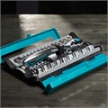 Набор торцевых головок, трещотка 120 зубьев, 1/2", 1/4", CrV, 41 предмет Gross 16291