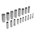Набор инструментов, 1/2", 3/8", 1/4", CrV, 120 зубьев, 216 предметов Gross 16295