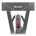 Трубогиб гидравлический, 1/2-3", 15 т, в комплекте с башмаками Matrix 16407