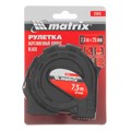 Рулетка Black,7,5 м х 25 мм,обрезиненный корпус Matrix 16787
