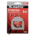 Рулетка Fine,3 м х 16 мм,пластиковый корпус Matrix 16788