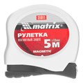 Рулетка Magnetic,5 м х 19 мм,магнитный зацеп Matrix 16792