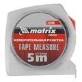 Рулетка Chrom,5 м x 13 мм,хромированный корпус Matrix 16806