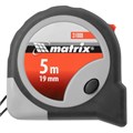 Рулетка Continuous fixation,5 м х 19 мм,двухкомпонентный корпус,плавная фиксация Matrix 16808