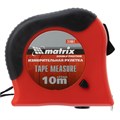Рулетка Double fixation,10 м х 25 мм,обрезиненный корпус,двойная плавная фиксация Matrix 16810