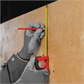 Рулетка Double fixation,3 м х 16 мм,обрезиненный корпус,двойная плавная фиксация Matrix 16811
