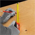 Рулетка Double fixation,5 м х 19 мм,обрезиненный корпус,двойная плавная фиксация Matrix 16812