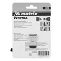 Рулетка Status 3 fixations,5 м х 19 мм,двухкомпонентный корпус,3 фиксации ленты Matrix 16818