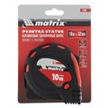 Рулетка Status Magnet 3 fixations,10 м х 32 мм,обрезиненный корпус,зацеп с магнитом Matrix 16819