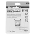 Рулетка Status Magnet 3 fixations,10 м х 32 мм,обрезиненный корпус,зацеп с магнитом Matrix 16819