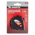 Рулетка Status Magnet 3 fixations,3 м х 16 мм,обрезиненный корпус,зацеп с магнитом Matrix 16820