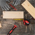 Рулетка Status Magnet 3 fixations,7,5 м х 25 мм,обрезиненный корпус,зацеп с магнитом Matrix 16821