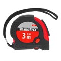 Рулетка Status Magnet fixation,3 м х 16 мм,обрезиненный корпус,зацеп с магнитом Matrix 16822