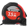 Рулетка Status Magnet fixation,7,5 м х 25 мм,обрезиненный корпус,зацеп с магнитом Matrix 16825