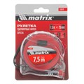 Рулетка Crystal,7,5 м х 25 мм,корпус из поликарбоната Matrix 16852