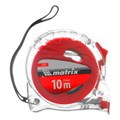 Рулетка Crystal,10 м х 25 мм,корпус из поликарбоната Matrix 16853