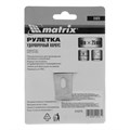 Рулетка Crystal,10 м х 25 мм,корпус из поликарбоната Matrix 16853