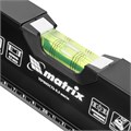 Уровень алюминиевый, усиленный, фрезерованный, 3 глазка, 400 мм Matrix 16990