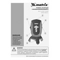 Лазерный уровень ML01T, дальность 10 м, точность ± 0,5 мм, / 1 м, длина волны 650 нм, проекция 1 вертикальная 1 горизонтальная плоскость, резьба под штатив 5/8" Matrix 17027