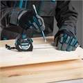 Рулетка Magnetisch 5 м х 25 мм,обрезиненный корпус,автоматическая фиксация,Нейлоновое покрытиеытие,зацеп с магнитом Gross 17069
