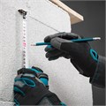 Рулетка Magnetisch 5 м х 25 мм,обрезиненный корпус,автоматическая фиксация,Нейлоновое покрытиеытие,зацеп с магнитом Gross 17069